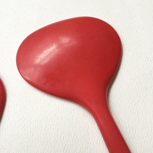 Rosti Mepal Red Melamine Plastic Salad Servers Serving Utensils - Picture 6 of 7